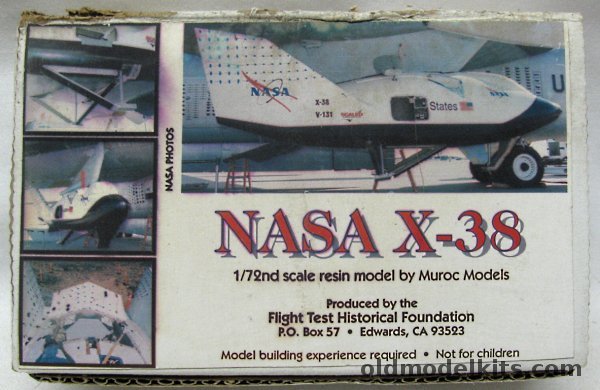 Muroc Models 1/72 NASA X-38 plastic model kit